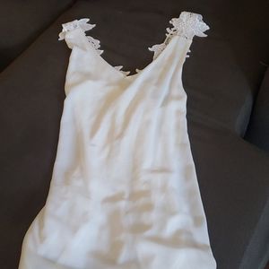 Super cute brand new lined white dress